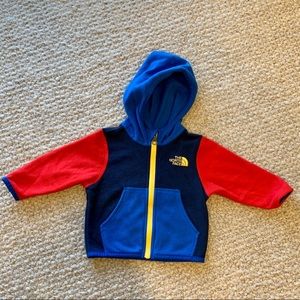 North Face baby fleece primary colors